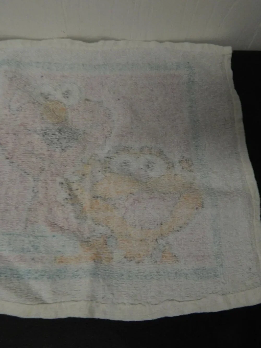 Vintage Elmo & Zoe Sesame Street Toddler Wash Cloth Kids Washcloth